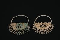 Product Photo: 0461 khalka (ear-rings)Tashkent , nineteenth century